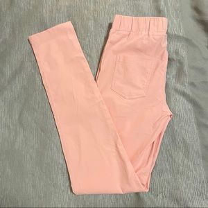 BINIHUANG Pastel Pink/Coral Leggings/Skinny Pants